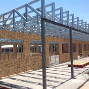 obra gruesa Salas segundo piso Escuela Jacarandá