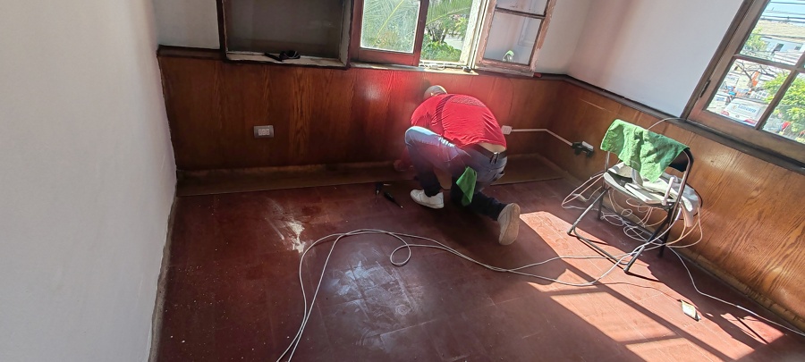 Instalación de Piso vinilico