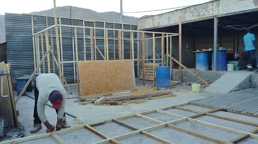Construccion en madera- estructura en tabiqueria en copiapó