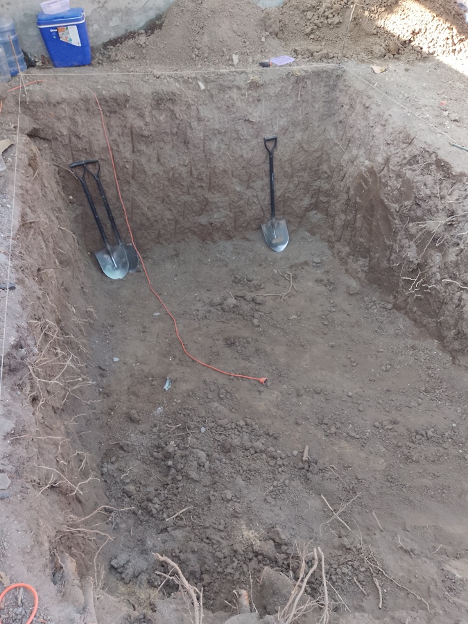 Excavación para construcción de Piscina