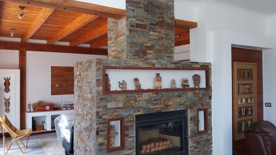 chimenea  living