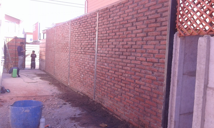 construcción muro divisorio