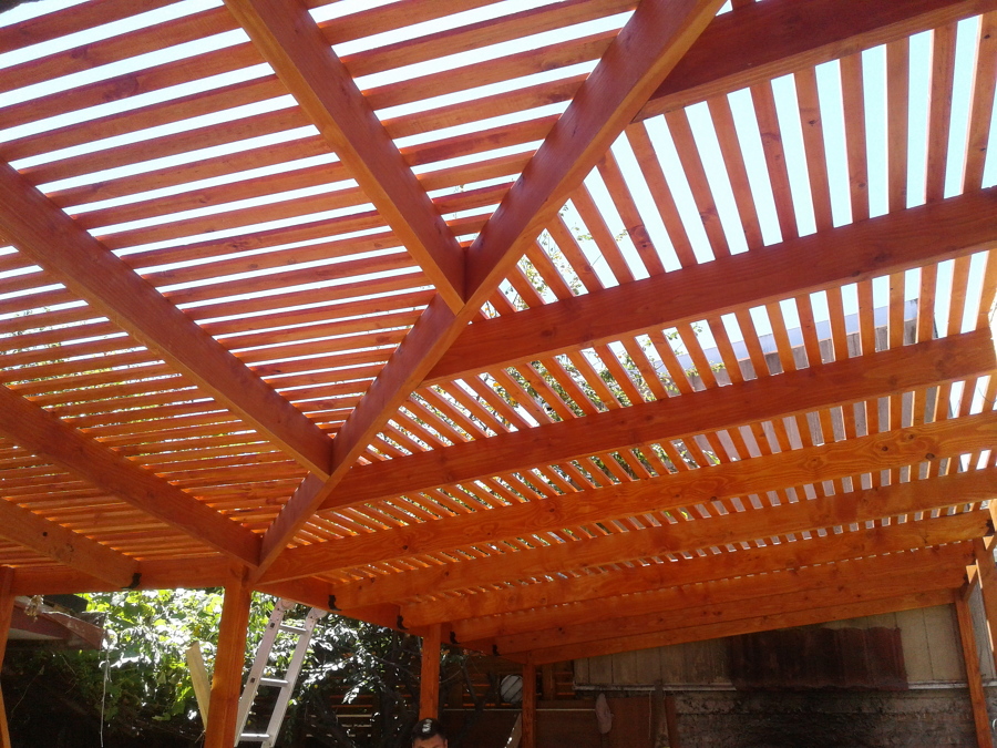 Construcción pérgola