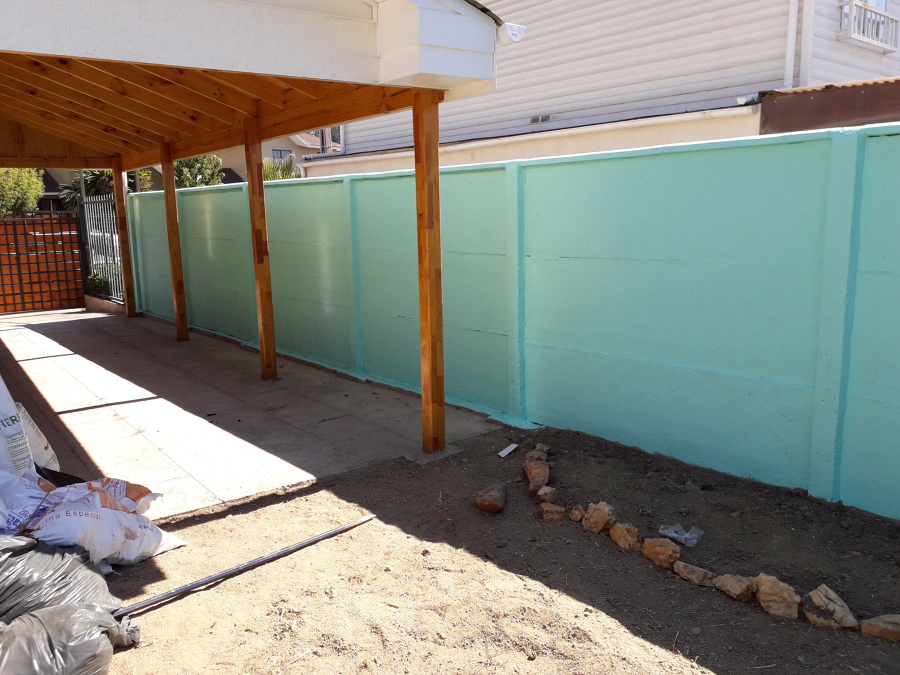 Pintado de Muro Patio Terminada