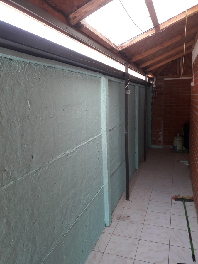 Pintado de Muro Patio Terminada