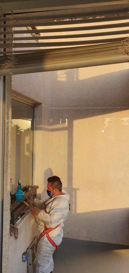 Limpieza de vidrios en altura