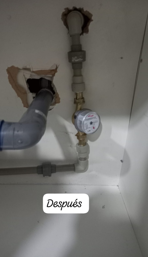 Después de instalar remarcador Agua Potable
