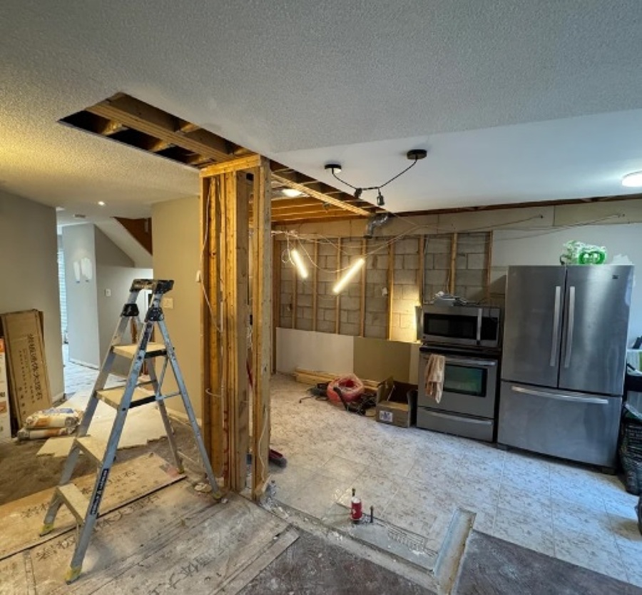 Trabajo de remodelacion de cocina