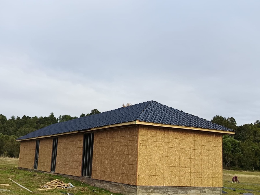 construcción casa New Alerce