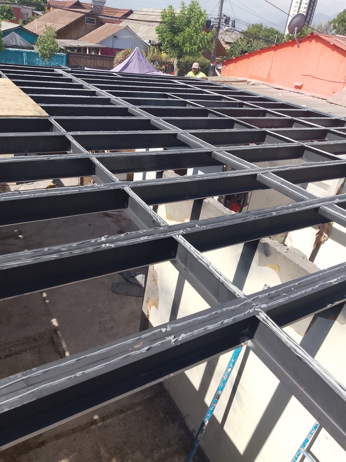 Estructura de entramado para segundo piso