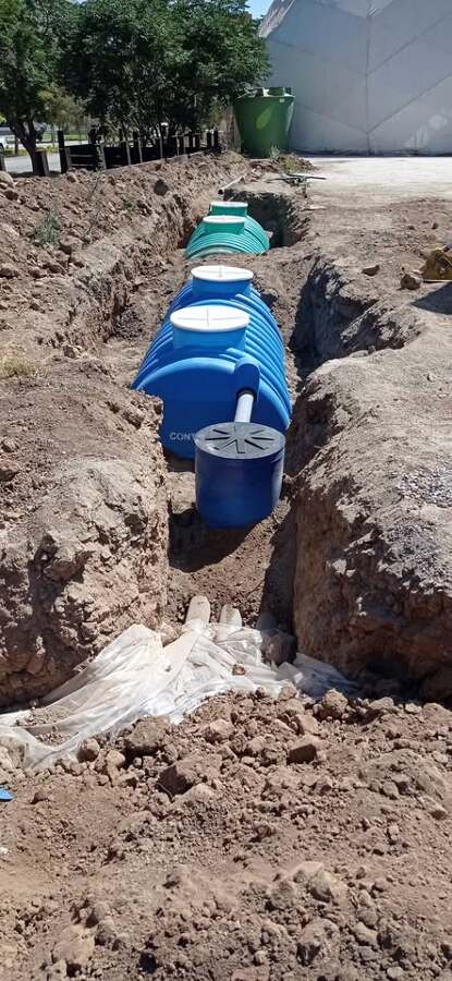 Instalación 2x Fosa 6500lt Huechuraba