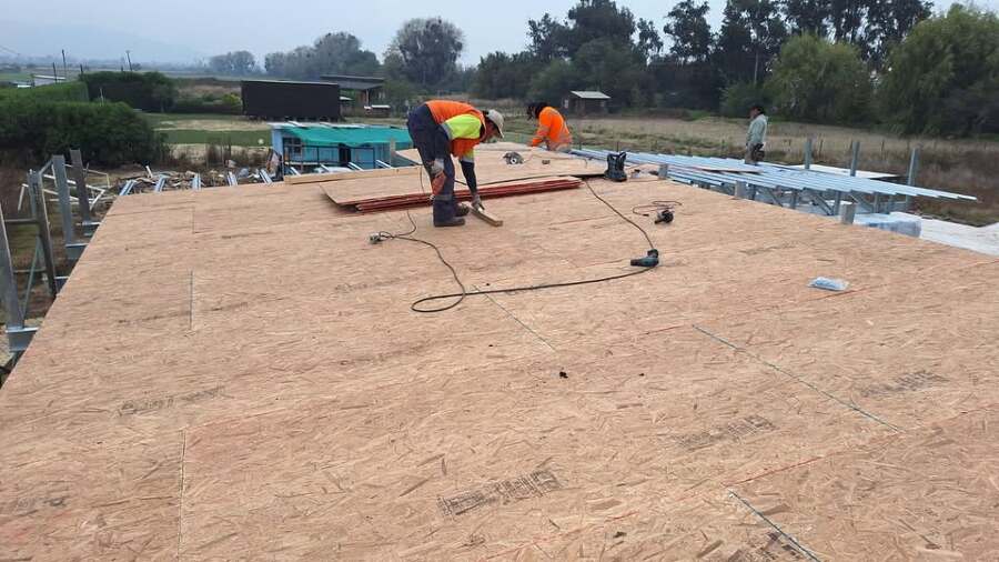 trabajos en instalación de techumbre