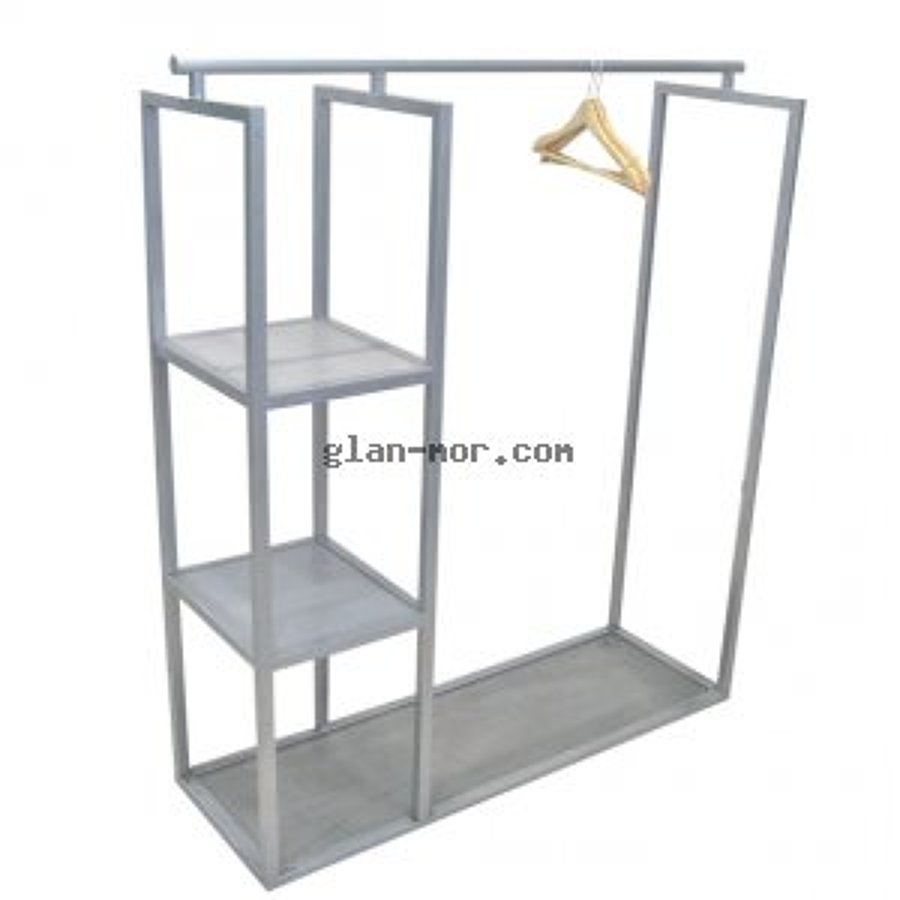 MUEBLE EXHIBIDOR ROPA DOBLADO COLGADO