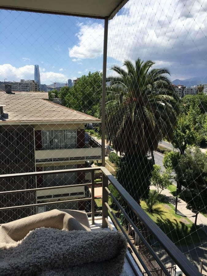 Malla de protección terraza.