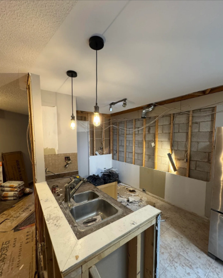 Trabajo de remodelacion de cocina