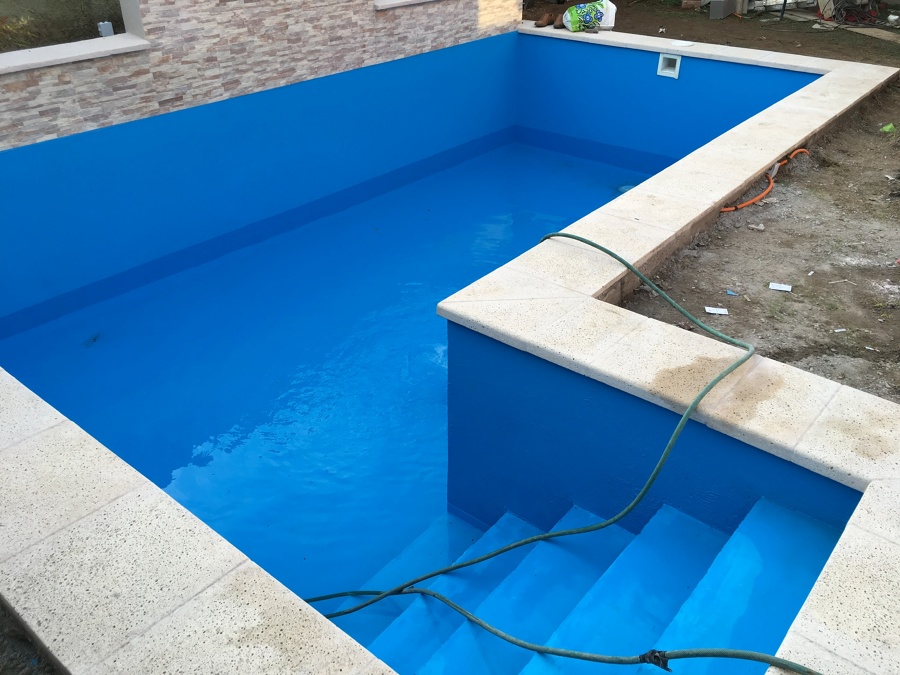 Vista piscina Hormigon