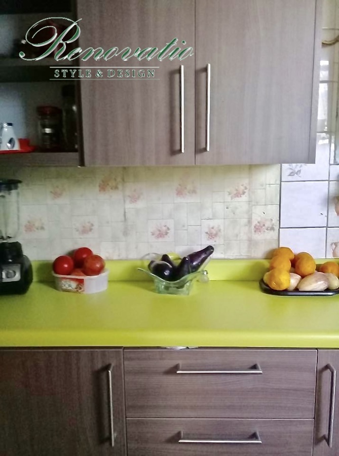 COCINA MADERA/VERDE