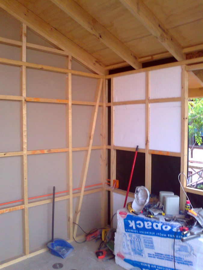 Construcción de Segundo Piso, estructura en Madera.