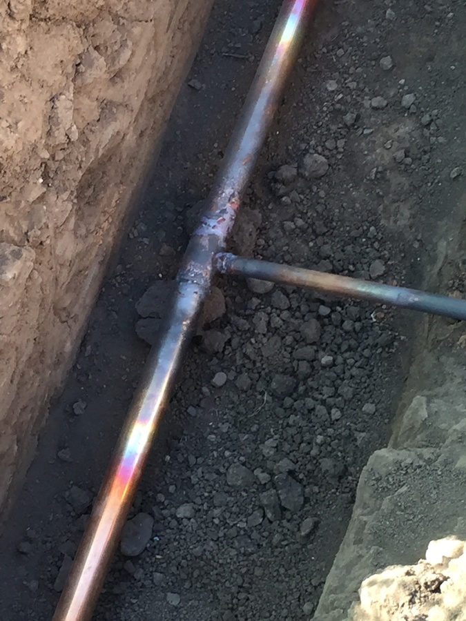 Soldadura de plata en cobre para gas