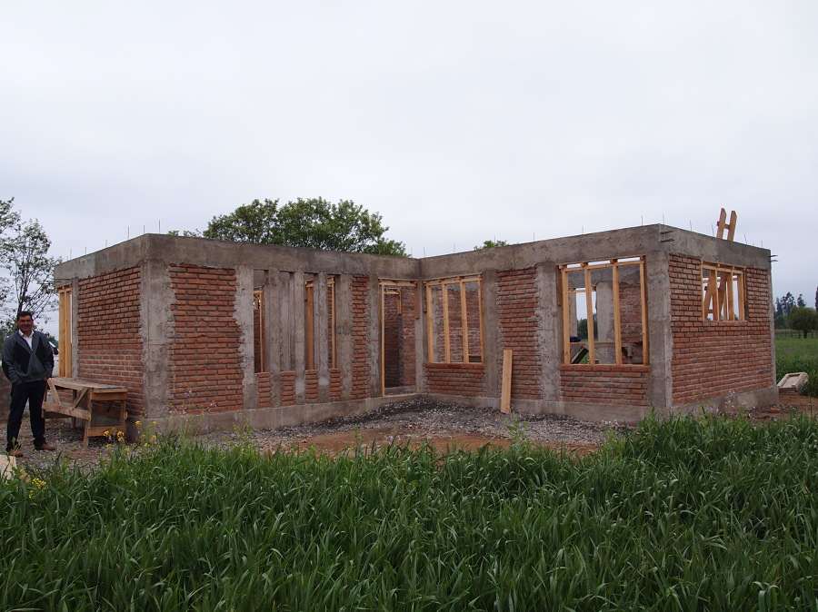 Ejemplo de vivienda en obra.