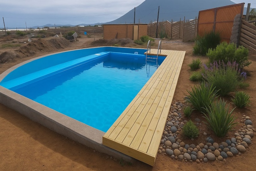 Piscina en el desierto