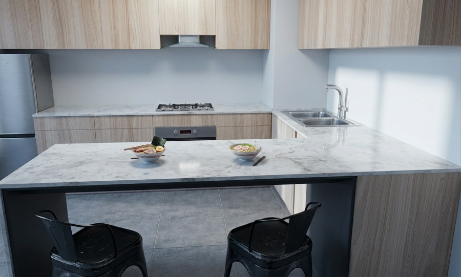 Render Cocina en Espacio 2x3