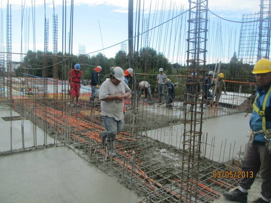 Hormigonados edificio Los Colonos