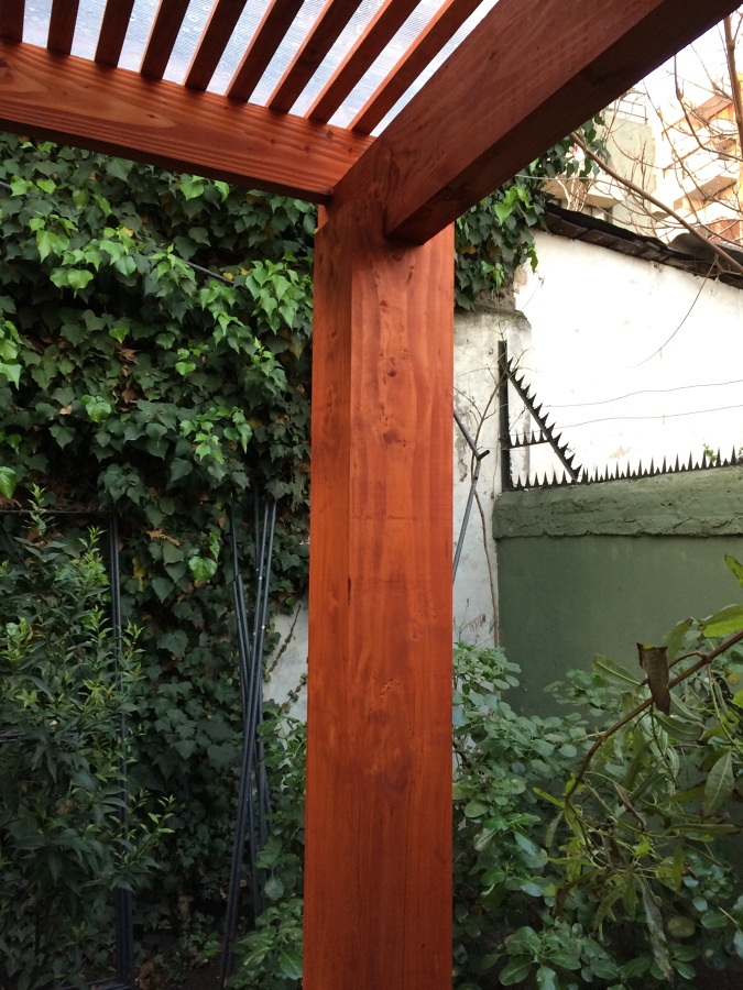 Pilares y vigas de Pino Oregón