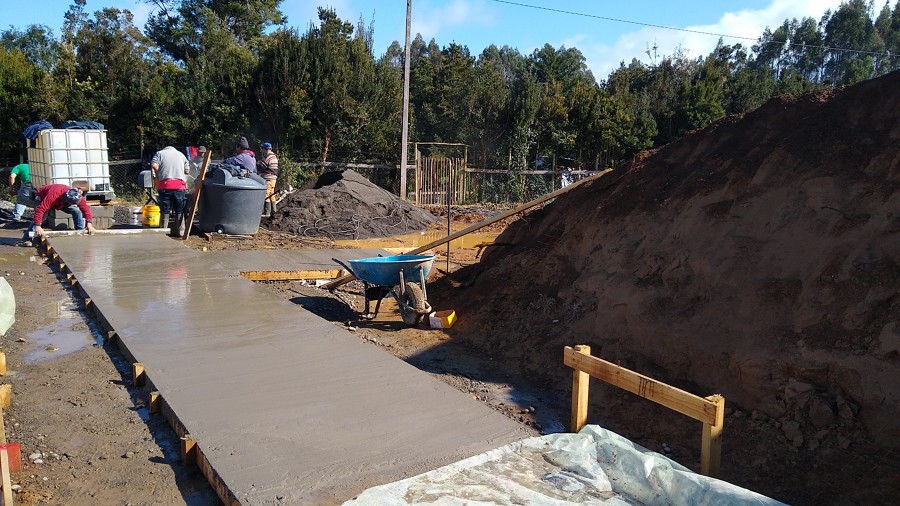 construcción de veredas