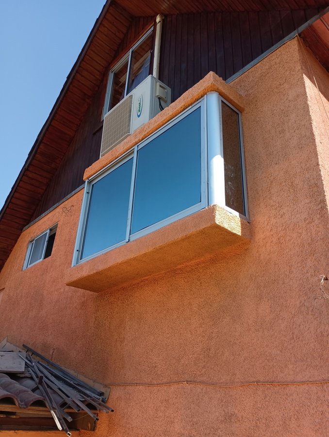 Ventana de aluminio con termopanel solar cool de 6mm
