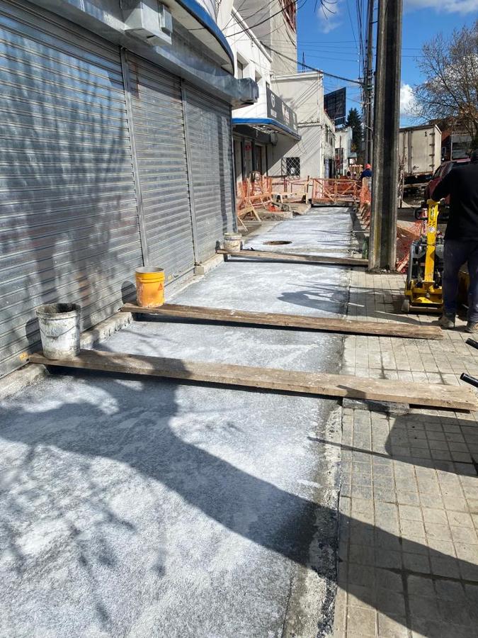 Reposicion de hormicon en vereda