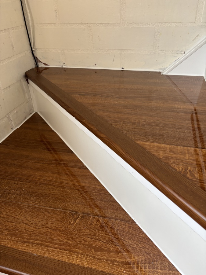 Escalera vitrificada