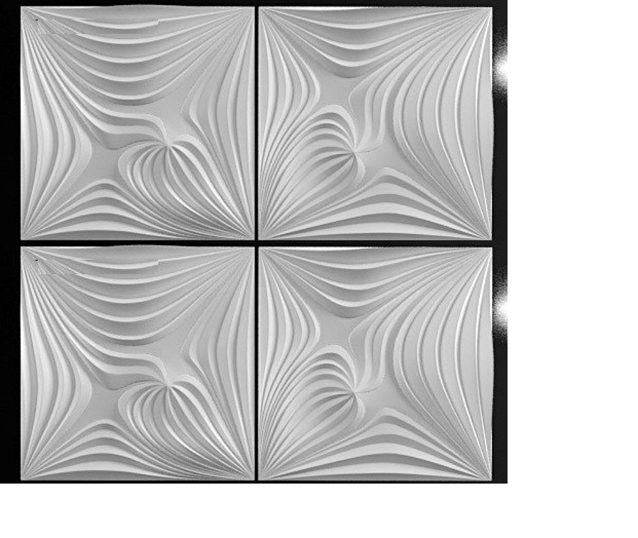 PALMETAS DE YESO 3D - MODELO MAGIC.