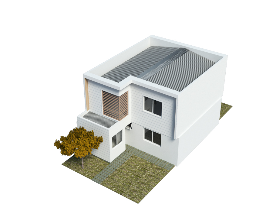 Perspectiva Ampliación de vivienda Embajador Gómez, Quinta Normal