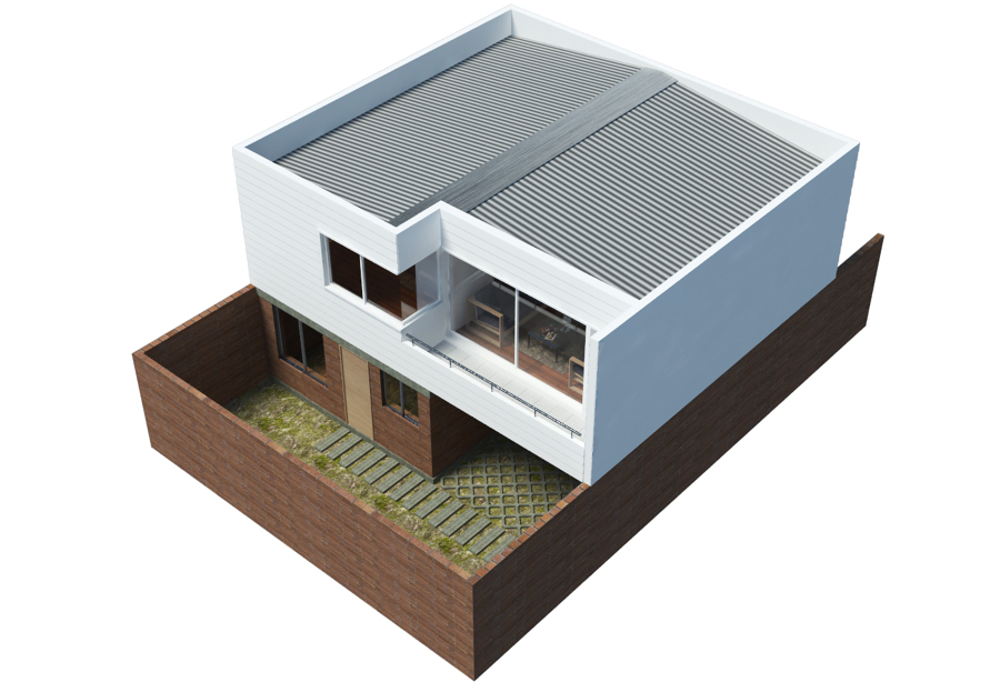 Perspectiva Ampliación de vivienda Las Costureras, Puente Alto