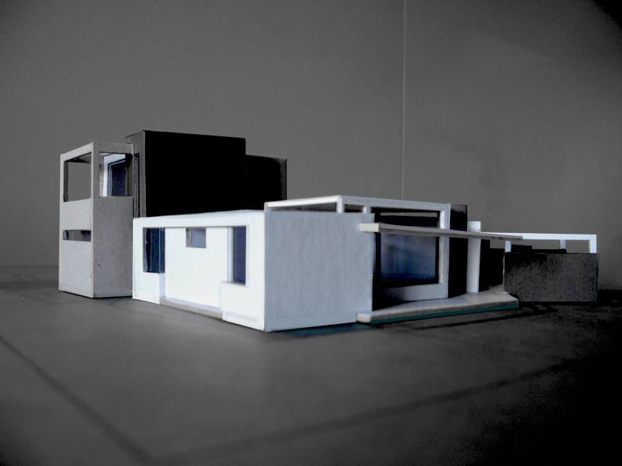 Perspectiva vivienda particular. Maqueta.