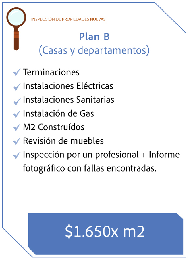 Plan B Inspección de propiedad nueva