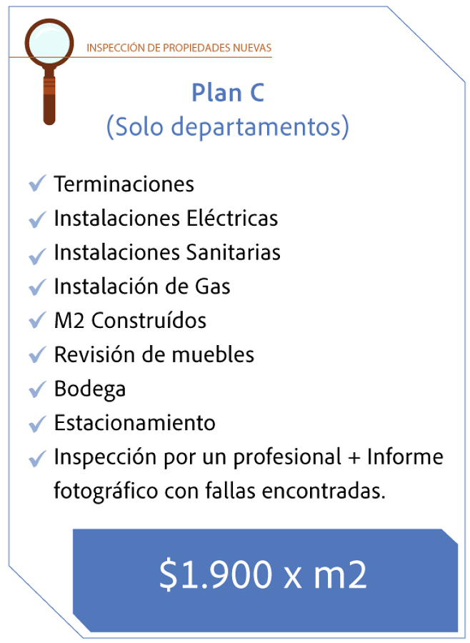 Plan C Inspección de propiedad nueva