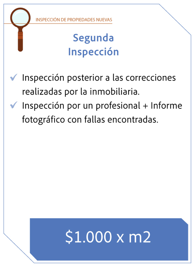 Segunda Inspección de propiedad nueva
