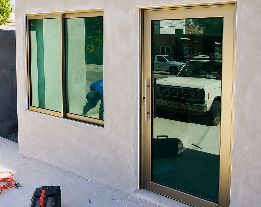 ventana y puerta de aluminio