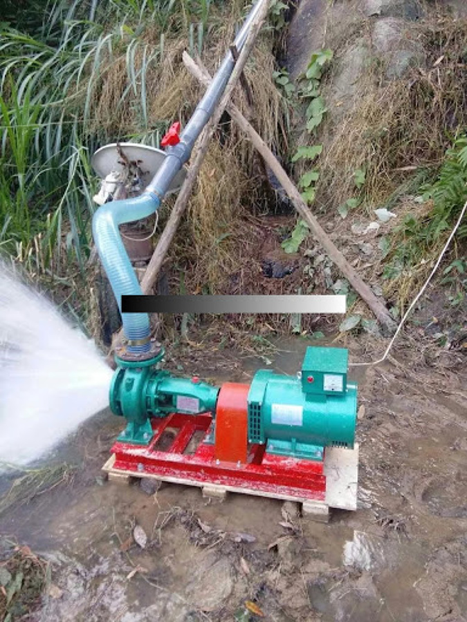 Turbina de caida de agua generación energía eléctrica Abastible Coyhaique
