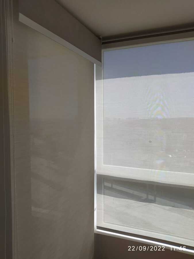 Cortinas Roller Dobles,Screen y Black Out,Operación Manual,Instaladas en Reñaca, V Región.