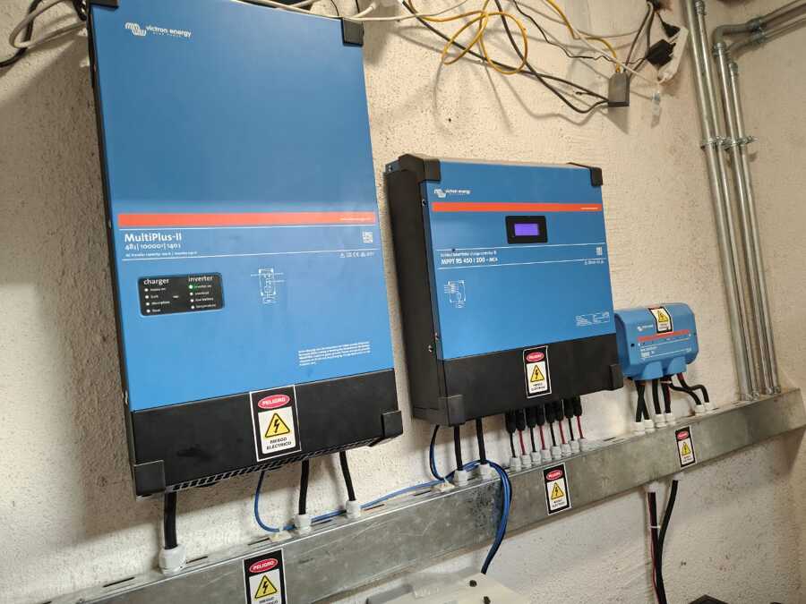 Proyecto 10kw hibrido 20kw baterías La Gonzalina Rancagua