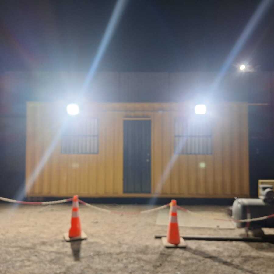 prueba de iluminacion de container