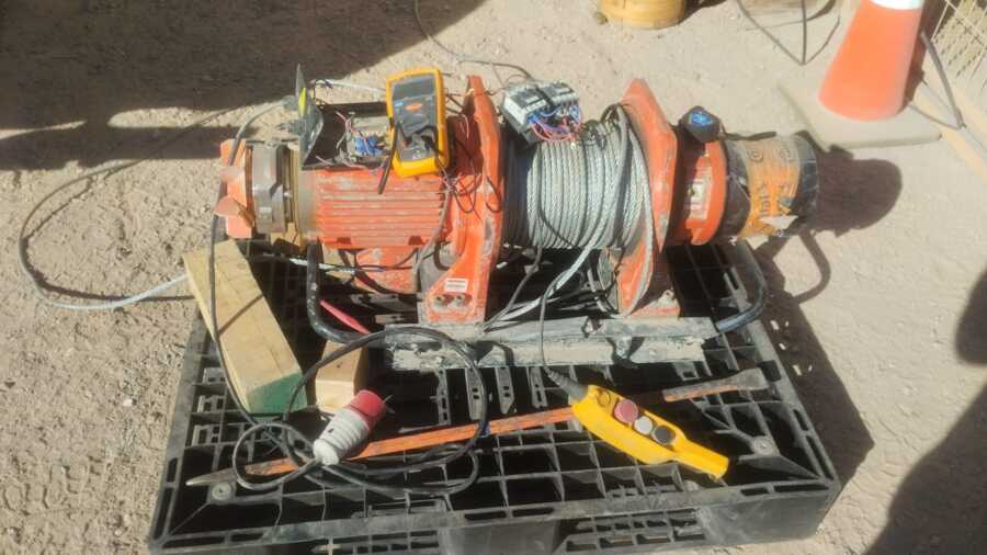 winche de 1.2 enviado a mantenimiento