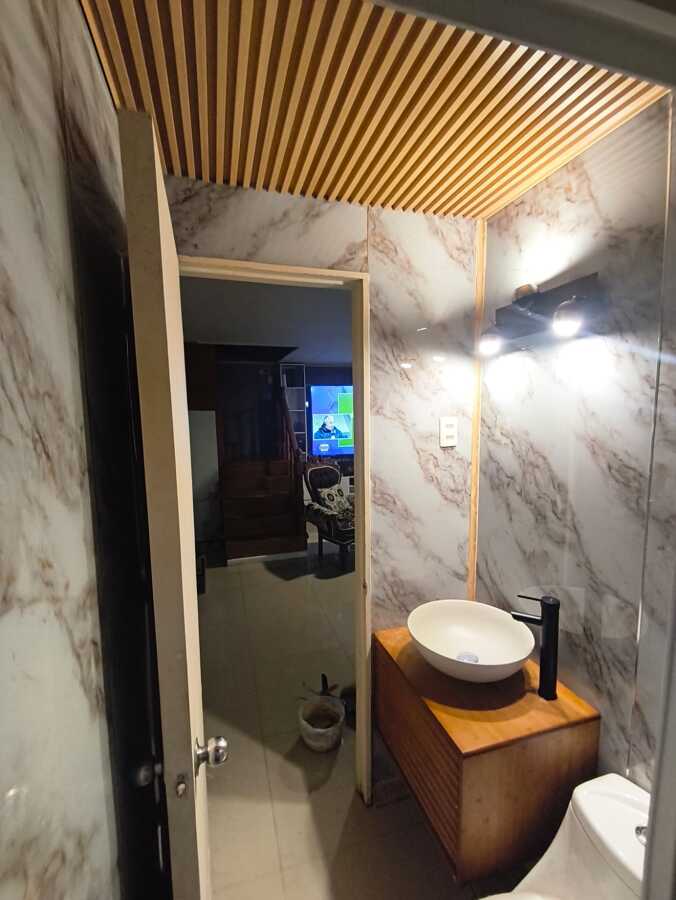 placa marmoleada + wall panel