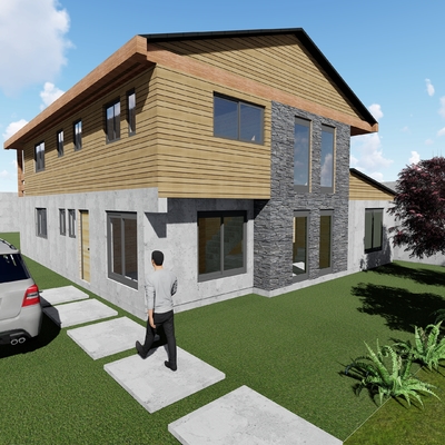 Render vivienda Curico