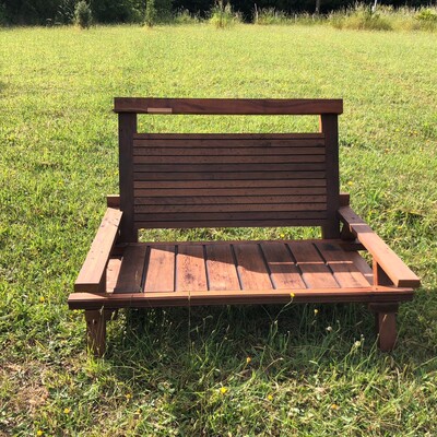 sillon de patio en rauli, oregon y alerce