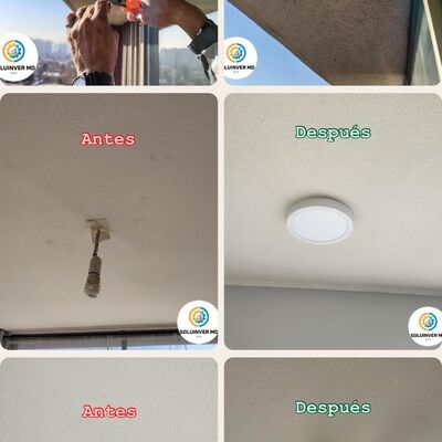 Montaje de lámparas