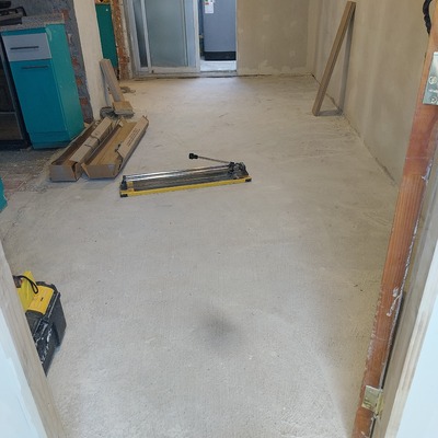 Pre instalación ceramica